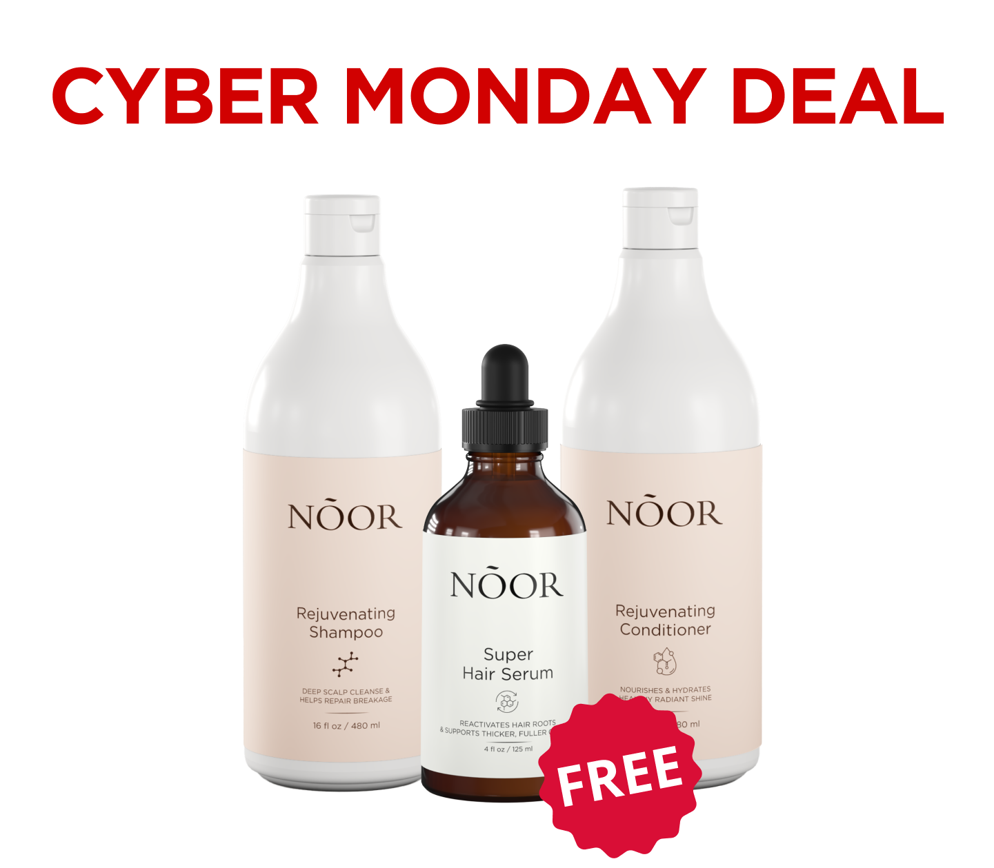 Free Shampoo and Conditioner with Super Serum - ORDERS OVER $100