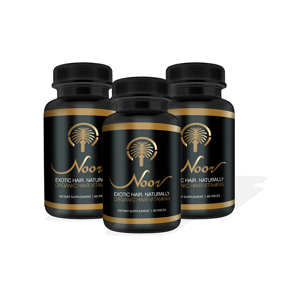Noor Healthy Hair Vitamins - Suministro de 3 Meses