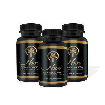Noor Healthy Hair Vitamins - Suministro de 3 Meses